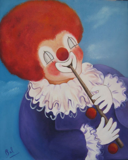 PAYASO DE SOFI Oil Canvas Figure Painting