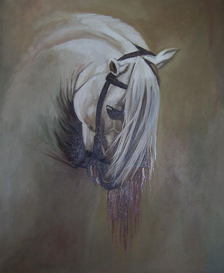 caballo II Oil Canvas Portrait