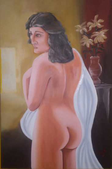 Desnudo 1 Principios Siglo XX Oil Canvas Landscaping