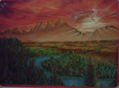 Paisaje al atardecer