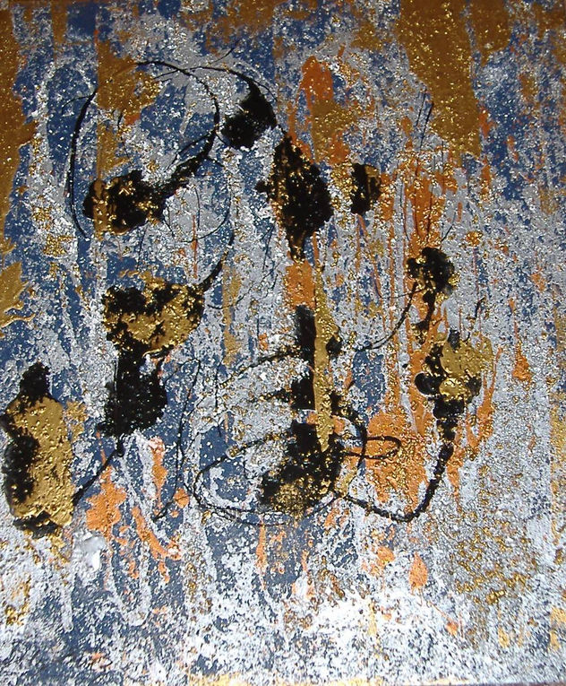 abstracto con naranja
