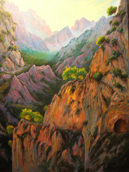 Picos de Europa "Rumor en  el vacio" - 10 Acrylic Canvas Landscaping