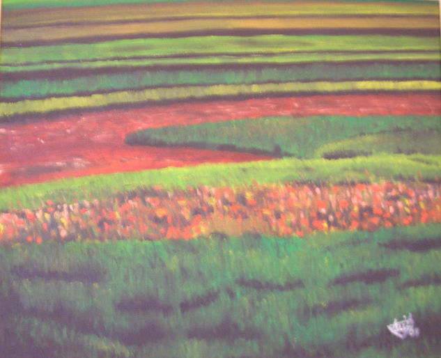 "TRIGO PRIMAVERAL" Oil Canvas Landscaping