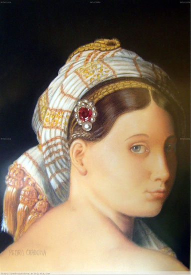 La Gran Odalisca (Dominique Ingres) Técnica Mixta