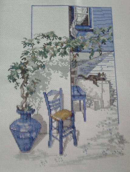 Patio con gato