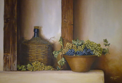 Bodegon con garrafa