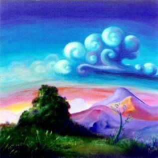 paisaje con nube