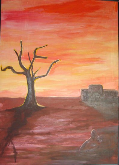 Atardecer Oil Panel Landscaping