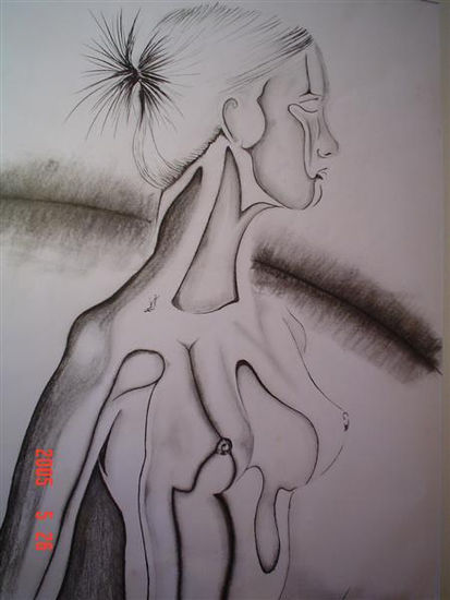 Desnudo de Estaño Charcoal