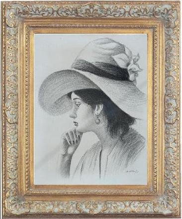 dibujo , por E.Vidal pintor de santiago de los caballeros rep. dom. 