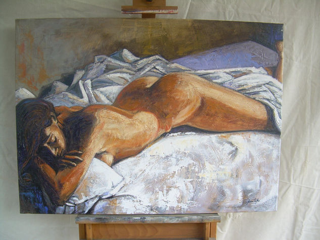 Desnudo Acrylic Canvas Figure Painting