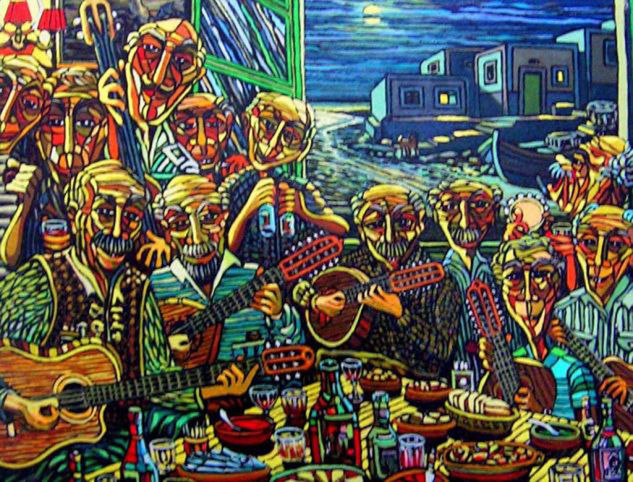 Una Parranda (Canarias) Óleo Lienzo Otros