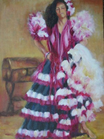 Descalza Oil Canvas Figure Painting