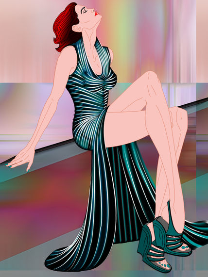 Ilustración moda...