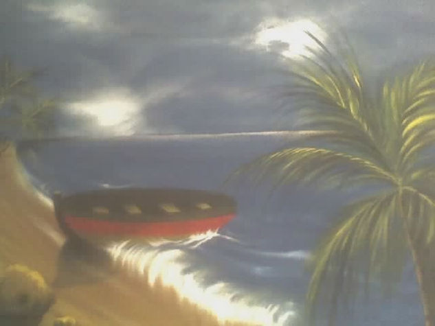 las olas de siempre... Oil Canvas Landscaping