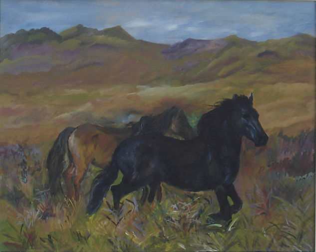 "Caballos Salvajes" Acrylic Panel Animals