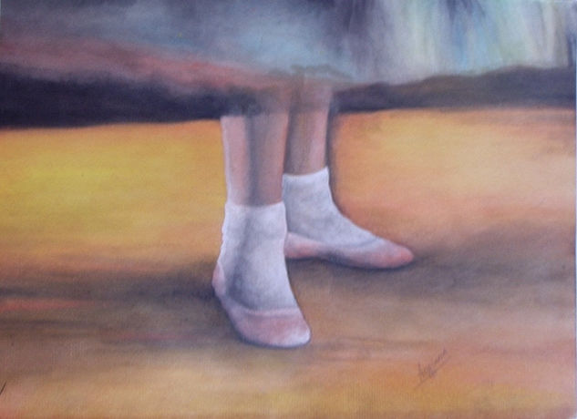 los pies Watercolour Paper Figure Painting