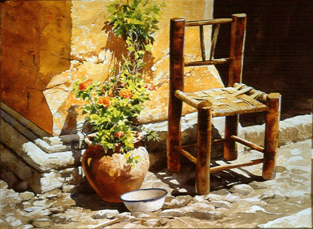 Asiento y Columna Watercolour Card Landscaping