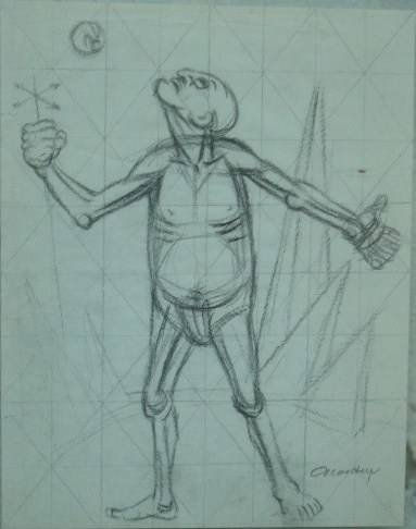 "Gandhi" boceto