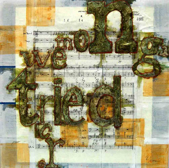 MusiCage 60 Mixed media Canvas Landscaping