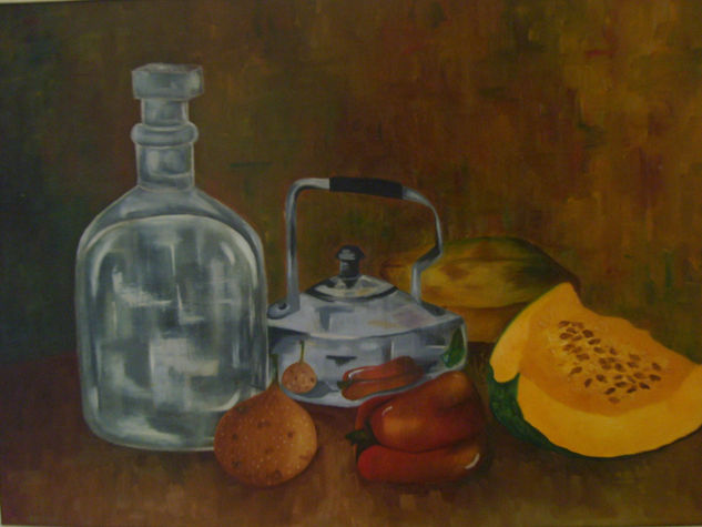 Cafetera Oil Canvas Still Life Paintings