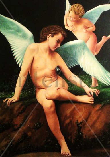 angel Oil Canvas Figure Painting