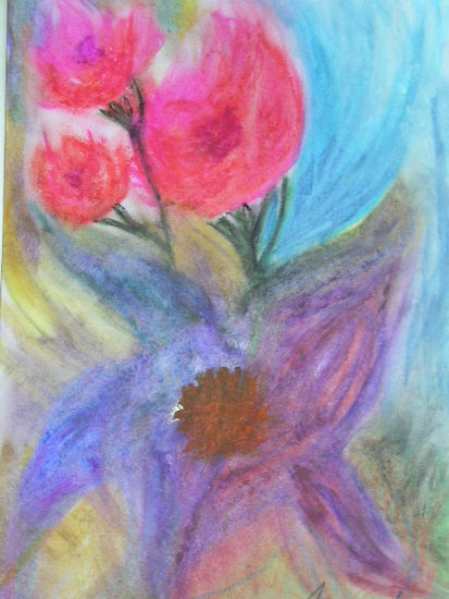 Naturaleza Wax Paper Floral Painting