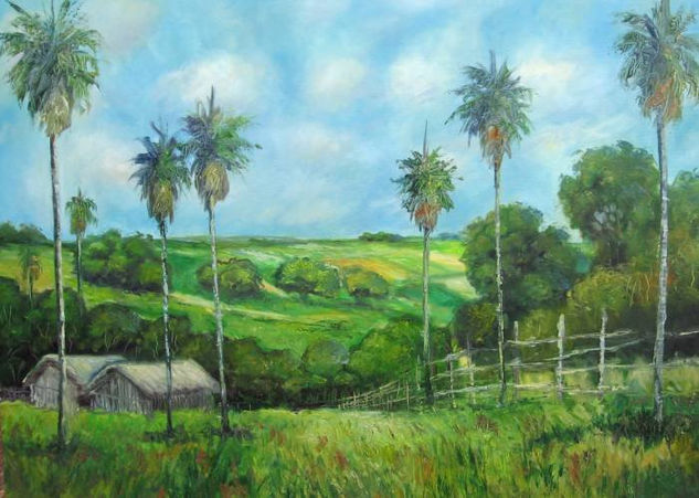 Campo Paraguayo Oil Canvas Landscaping