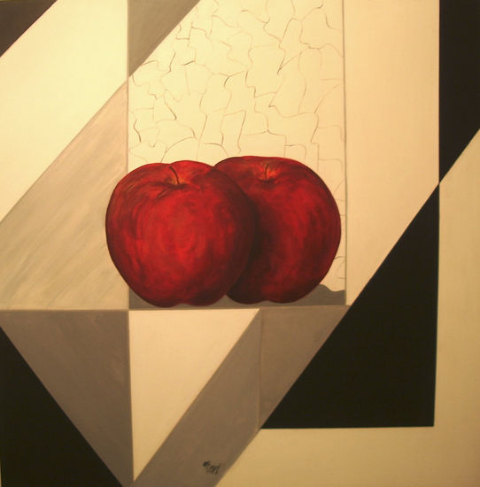 Manzanas rojas Acrylic Canvas Others