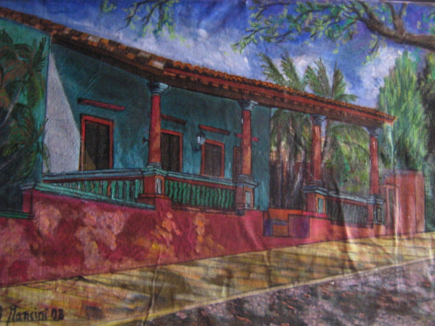 La casa de la Babosa Oil Canvas Landscaping