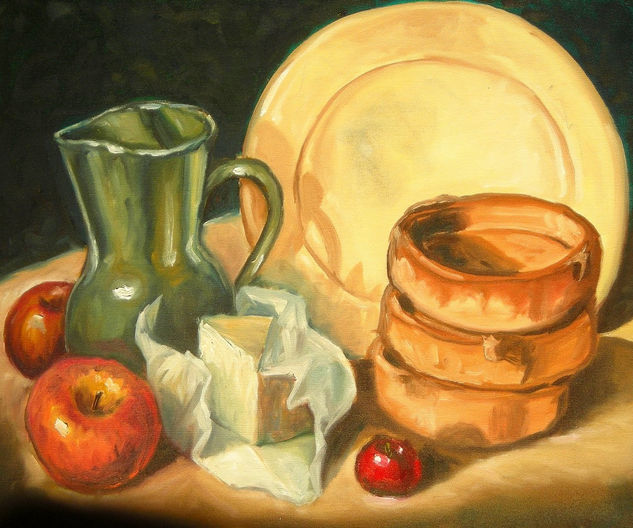 Bodegon mediterraneo Oil Canvas Still Life Paintings