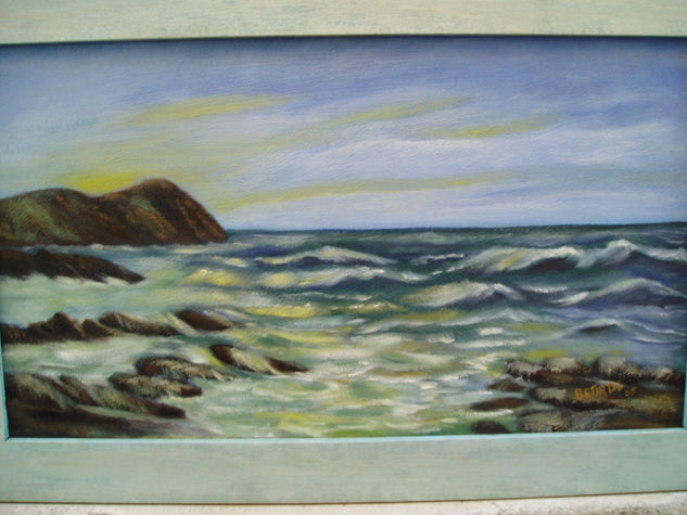 mar y costa Oil Panel Marine Painting