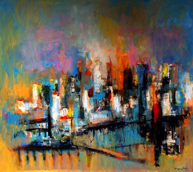 ciudad Oil Canvas Landscaping