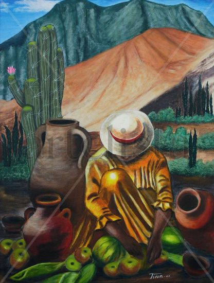 Paisaje Norteño Acrylic Canvas Landscaping