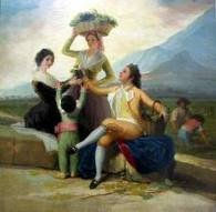 postal 10x15,  La vendimia de Goya 