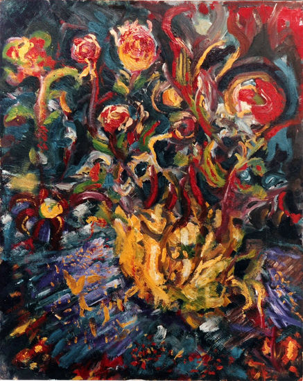 Flores Oil Canvas Floral Painting