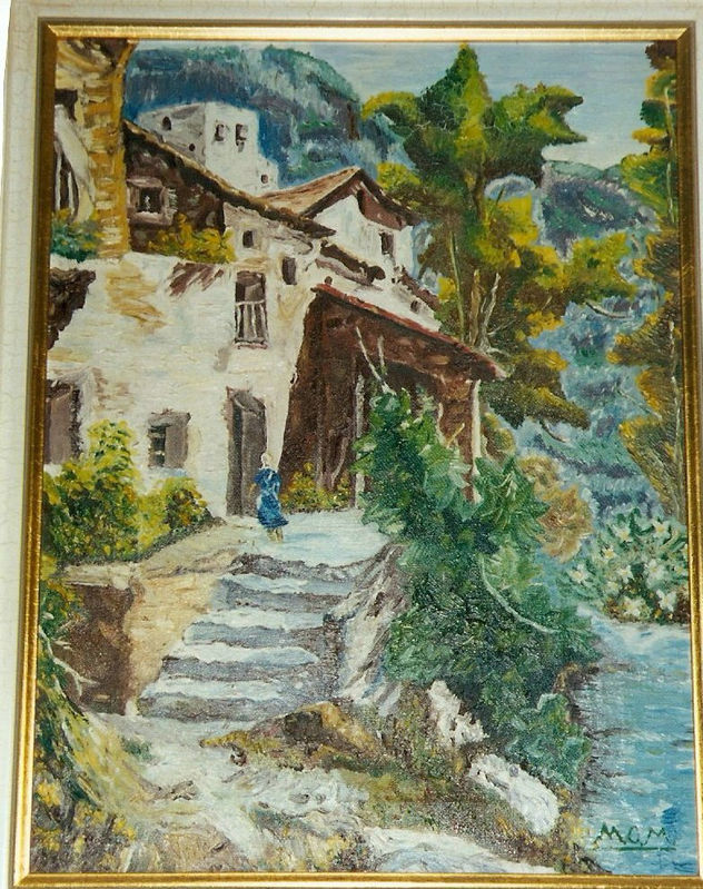 paisaje con mujer