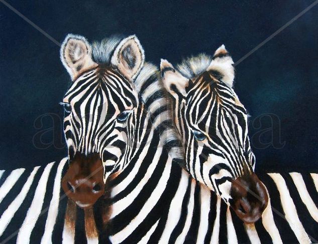 BLANCO Y NEGRO Acrylic Canvas Animals