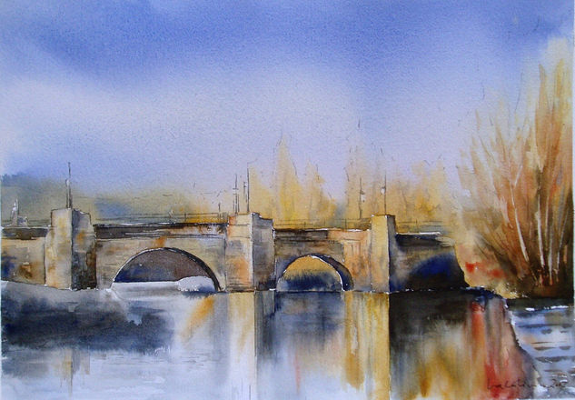 Puente sobre el Duero Watercolour Paper Landscaping