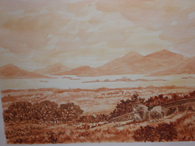 Rasos de las Gargaligas Watercolour Paper Landscaping