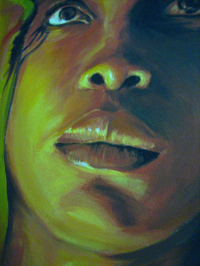 detalle Doblerykah Acrylic Canvas Portrait