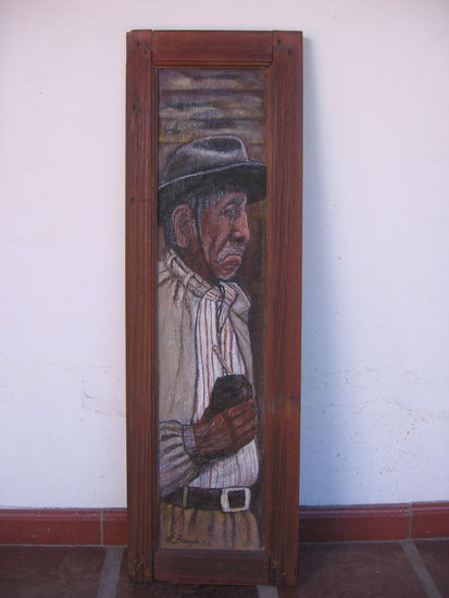 NAHUELPAN Oil Panel Portrait