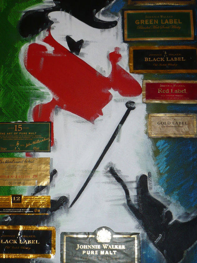 COLLAGE DE ETIQUETAS JOHNNIE WALKER