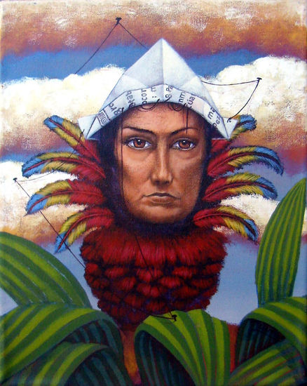 Memorias de lo Libre Acrylic Canvas Portrait