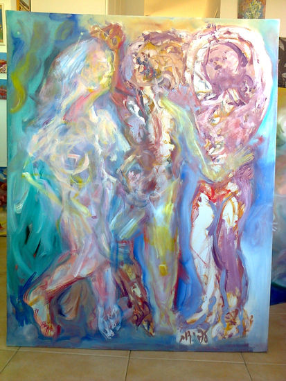 three female nudes Oil Canvas Nude Paintings