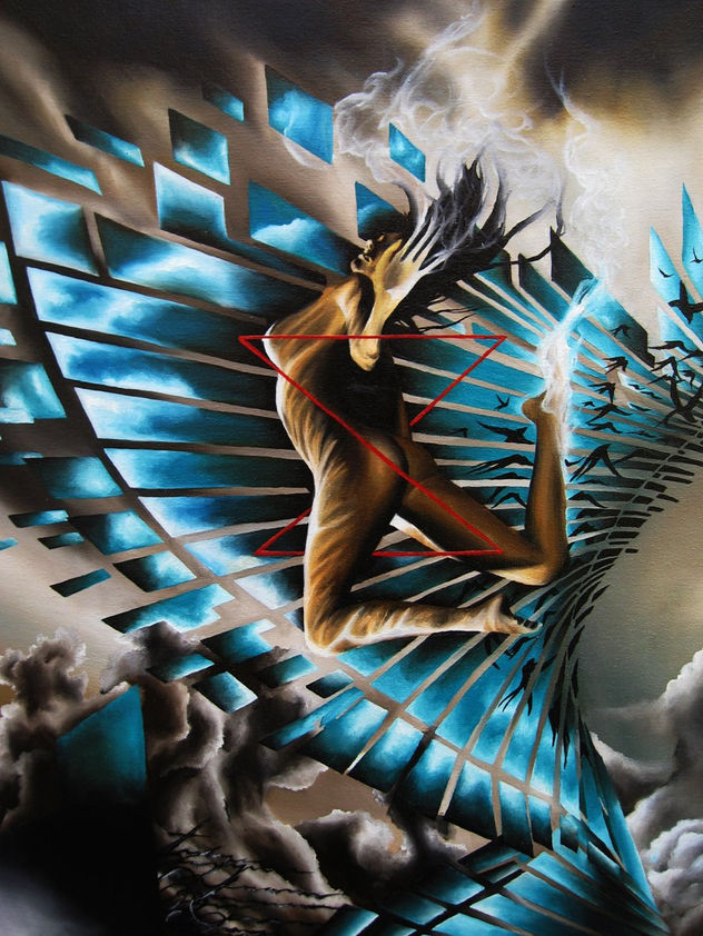 metafora espiral de mentes conquistadas-detalle mujer