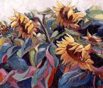 Mis girasoles especiales Oil Canvas Floral Painting