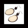 Pendientes tagua blancos