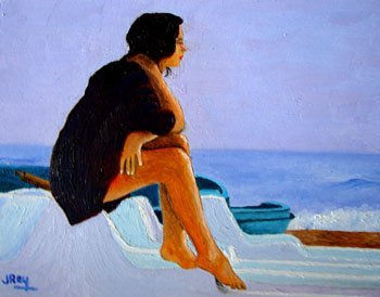 The sunset girl