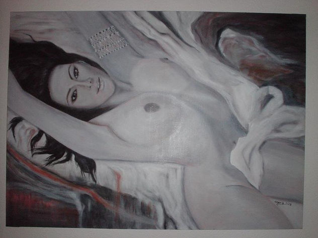 mujer acostada